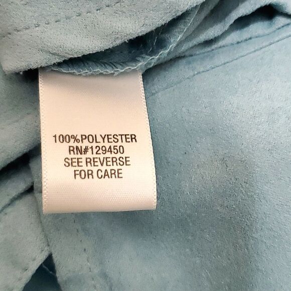 Croft & Barrow Shirt, Sz XL, Blue, Button down, Long Sleeve, Polyester - Picture 12 of 14